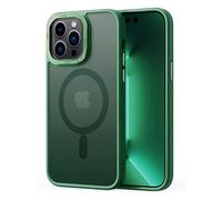 2NSPDRGNI Magnética Funda Compatible con iPhone 15 Pro MAX,Traslucida Mate Carcasa Case Cover,Verde