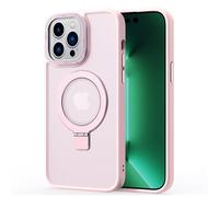 2NSPDRGNI Magnética Funda Compatible con iPhone 16,Traslucida Mate Carcasa Case Cover con Soporte,Rosa