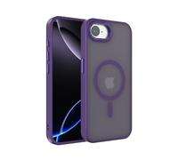 2NSPDRGNI Magnética Funda Compatible con iPhone 16e,Traslucida Mate Carcasa Case Cover,Morado