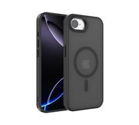 2NSPDRGNI Magnética Funda Compatible con iPhone 16e,Traslucida Mate Carcasa Case Cover,Negro
