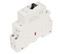 2P 25A 220 V 50 Hz carril DIN Hogar AC Contactor Mini carril DIN Montaje con Interruptor de Control Manual Hogar AC Contactor para Edificio Control Eléctrico(2NO)