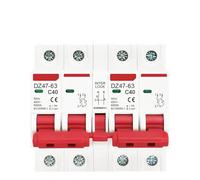 2P+2P MTS AC Dual Power Manual Transfer Interlock Circuit Breaker Din Rail Isolating Discounnecting Switch MCB 40A 63A(20A)