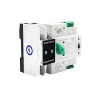 2P 4P Rail ATS Inverter Dual Power Automatic Transfer Selector Switches Uninterrupted Power AC 110V AC 230V 125A(4P,110V)