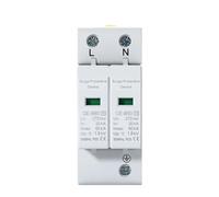 2P AC 275V 385V 20KA-40KA Protector Dispositivo de protección contra sobretensiones SPD con PE Protector de Electricidad de Seguridad for el hogar (2P AC275V,30-60KA)