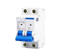 2P AC curva 400V 10A 16A 20A 25A 32A 40A 63A disyuntor DZ47 carril Din