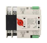 2P AC110V 100A Dual Power Automatic Transfer Switch 35mm Rail Mounting ATS Generator Transfer Changeover Switch