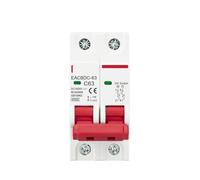 2P DC 1000V Sola disyuntor interruptor de protección de sobrecarga 6A 10A 16A 20A 25A 32A 40A 50A 63A DC1000V fotovoltaico PV