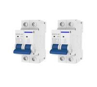 2P MCB 10A 16A 20A 25A 32A 40A50A63A Circuit Breaker DZ47Z 500V/1000V Din Rail Mount DC Disconnect Switch for Solar PV System(2P 1000V,63A)