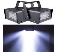 2Pack 32Led Mini Luz Estroboscopica Discoteca, Luces Estroboscópicas Discoteca Luz Flash Discoteca Para Casa, Estroboscopio Atómico Luces Led Estroboscópica Luz Parpadeante Blanco Stroboscope Light