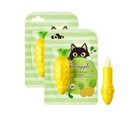2Pack Bálsamo Labial con Piña, Bálsamo Labial, Prevenir Pinturas de Labios, Prevenir Pelar Labios y Hacer que los Labios Suave y Cómodo, Suave y Carne Labios, Previene Fisuras, Adecuado para Todo Tipo