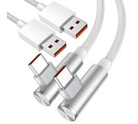 [2Pack]Cable USB C para Xiaomi Redmi Note 15 14 13 Pro 12S 11 Pro+,120W 6A Carga USB a USB C Cable 1,8Metro Largo Carga Rápida para Xiaomi Pad 8 7 6 POCO X7 X6 Pro Xiaomi 15 14 Xiaomi 17 Pro Max