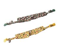 2Pack Durabilidad Collar para Gatos Rápido Seguridad Publicar Seguridad Suave Hermoso Cuello Estampado Gatos Accesorios de Moda Holiday Mascota Kee