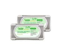 2Packs Fonday Refrigerator Deodorizer, Odor Eliminator for Fridges, Freezers, Coolers & Lunch Boxes, Natural Bamboo Activated Charcoal Fridge Deodorizer, More Effective Than Baking Soda