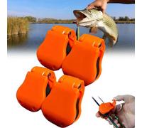 2Pairs Multifunctional Rod Holder, Fishing Pole Holders for Ground, Only Needs to Be Clamped & Snapped to Secure Rod (Orange)