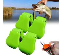 2Pairs Multifunctional Rod Holder, Fishing Pole Holders for Ground, Only Needs to Be Clamped & Snapped to Secure Rod (Green)