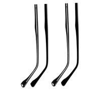 2Pares Patas para Gafas de Metal de Brazos Compatibles con Planos y Convexos Instalación Color Negro para Reparación y Estabilidad Duradera