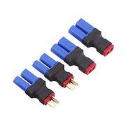 2pares sin Cables Deans T a EC5 Enchufe Hembra Macho Adaptador Conector inalámbrico para RC FPV Drone Coche Lipo NiMH Cargador de batería ESC