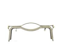 2pc 8.1" Metal Purse Frames Kiss Lock Clasp Frame Embossed Clutch With Handle For Coin Handbag Making DIY Craft(Orange)