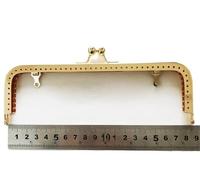 2pc 8.5-18.5cm Metal Purse Frame Handle For Clutch Bag Handbag Accessories Making Kiss Clasp Lock 4 Colors(18.5cm-light gold)