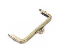 2pc 8.5-18.5cm Metal Purse Frame Handle For Clutch Bag Handbag Accessories Making Kiss Clasp Lock 4 Colors(12.5cm-copper)