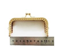 2pc 8.5-18.5cm Metal Purse Frame Handle For Clutch Bag Handbag Accessories Making Kiss Clasp Lock 4 Colors(10.5cm-light gold)