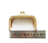 2pc 8.5-18.5cm Metal Purse Frame Handle For Clutch Bag Handbag Accessories Making Kiss Clasp Lock 4 Colors(8.5cm-light gold)