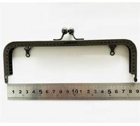 2pc 8.5-18.5cm Metal Purse Frame Handle For Clutch Bag Handbag Accessories Making Kiss Clasp Lock 4 Colors(18.5cm-black)