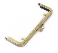2pc 8.5-18.5cm Metal Purse Frame Handle For Clutch Bag Handbag Accessories Making Kiss Clasp Lock 4 Colors(15.5cm-copper)