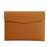 2pc A4 Leather File Bags For Letters, Official Document, Material, And Business Office Storage(Brown-L)