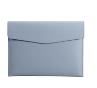 2pc A4 Leather File Bags For Letters, Official Document, Material, And Business Office Storage(Haze a-L)