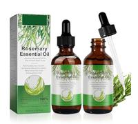 2PC Aceite de Romero para el Cabello, Rosemary Oil for Hair Growth, Aceite Esencial Romero para Cuidado de la piel, Crecimiento del Cabello, Rosemary Oil for Aromaterapia, Pieles Masajes (60ml)