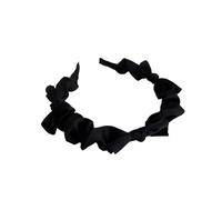 2pc Black Bowknot Headbands Fashion Hair Hoop Hair Bands For Women Sweet Girls Solid Color Headband Hair Accessories Headwear(Black)