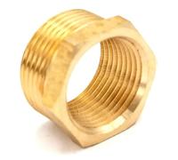 2pc Brass Reducer M24x1.5mm Male x M20x1.5mm Female Reducing Bush Fitting Gas Air Water Fuel