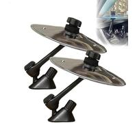 2Pc Car Crash Cymbals Air Vent | Clip ventilación coche metal dedo platillos | Auto Drum Crash Cymbals Instrumentos musicales Adornos | Decoraciones instrumentos percusión tambor mano