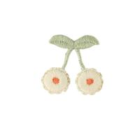 2pc Cherry Flower Embroidery Patch Sew-on DIY Applique Repair For Jeans Hats Bags Clothing Creative Sewing Clothes Badges(06)