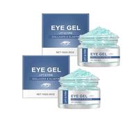 2PC Crema de gel, Gel- Crema Contorno de Ojos Antiedad, Gel de Agua Hidratante y Contorno de Ojos, Instant Eye Cream, Reduce Arrugas, Bolsas y Ojeras, para Piel Radiante y Joven, Todo Tipo de Piel