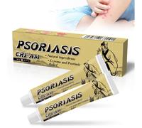 2pc Crema Psoriasis, Crema Anti-Picazón, Cremas Calmante para la Psoriasis, Cremas Externa Para El Cuidado De La Piel De Las Tiñas, crema Humectante, Alivia la Picazón y Alivia Piel Irritada, 20g