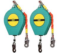2pc Dispositivo Anticaidas Retractil, 3-20m Limitador de Caída Personal, Profesión Equipos Anticaídas Dispositivo para Techos y Construcción de Edificios, Carga:150kg