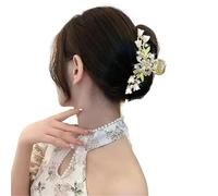 2pc Female Flower Pearls Tassel Hair Clip Back Of Head Women Temperament Korean Style Accessories Headwear(C-1 PC)