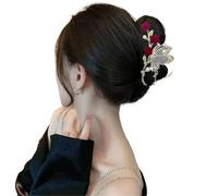 2pc Female Flower Pearls Tassel Hair Clip Back Of Head Women Temperament Korean Style Accessories Headwear(I-1 PC)