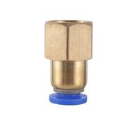 2pc Female Thread 1/8" 3/8" 1/2" 1/4" to 6/8/10/12mm OD Garden Irrigation Direct Head Pneumatic Fitting (1434)