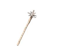 2pc Geometric Stars Moon Rhinestone Hair Clip Set Snowflake Star Bride Hairpins Women Side Barrettes Accessories(Colot8)