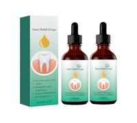 2PC Gum Protect Repair Drops, Gotas de Crecimiento de Goma, Reparación De Las Encías Retraídas, Alivia el Enrojecimiento, la Inflamación y el Dolor de las Encías, Para Hombres y Mujeres