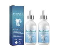 2PC Gum Protect Repair Drops, Gum Regrowth Drops, Reparación De Las Encías Retraídas, Alivia el Enrojecimiento, la Inflamación y el Dolor de las Encías, Para Hombres y Mujeres