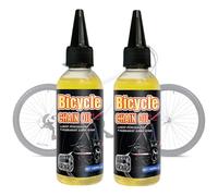 2Pc Lubricante de Cadena, Aceite de Mantenimiento de Bicicletas, Lubricante para Bicicletas, Metal Lube, Liquido Antipinchazos Bicicleta, Aceite Cadena Bicicleta, Biodegradable, Universales, 100ml