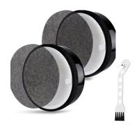 2PC LV-H132 Filtro de repuesto con capa de carbón activado True HEPA sistema de filtración para oficina en casa negro