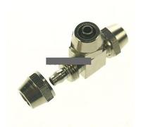 2pc Quick fit For 12x8mm O/DxI/D Hose Tee 3 Way Brass Pneumatic Pipe Hose Coupler Fitting Connector Adapter