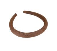2pc Retro Coffee-Colored Pinstriped Headbands Hair Band For Womans Girl Elegant Hair Hoop Lady Fashion Hair Accessories(C-Light coffee)