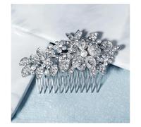 2pc Silver Color Wedding Hair Combs Hairpins Crystal Rhinestone Bride Accessories Women Tiara Bridal Jewelry(J5128)
