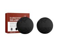 2PC Soap Bar,Natural Grey Hair Removal Soap,Jabón En Barra Para Cubrir Canas, Intensifica el color del Cabello,Nutre e Hidrata,Deja el Cabello Suave y Brillante,Ayuda a Prevenir la Caída del